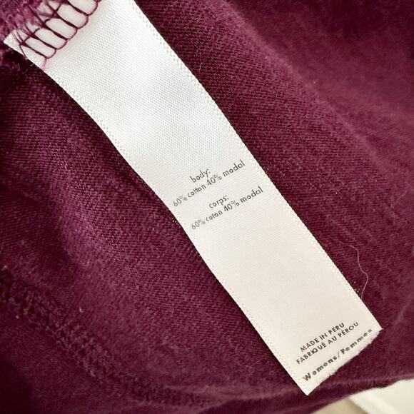 [Lucy] Purple Open Front Slub Knit Cocoon Cardigan Cozy Wrap Sweater *Flaw Sz XL - Picture 11 of 11